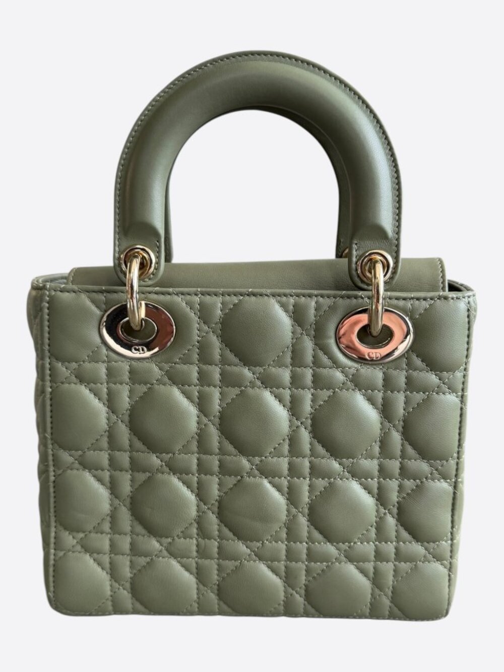 Dior Olive Medium Lady Bag - Picture 3 of 7